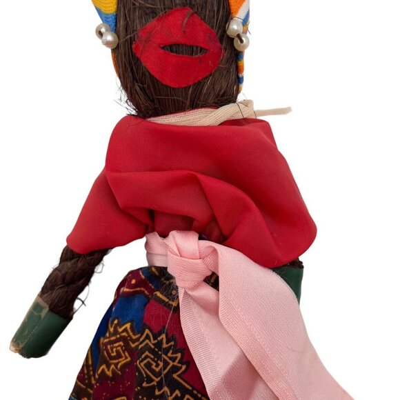 Vintage Rope Doll Caribbean Souvenir World Costume Barbados Bahamas Jamaca - Picture 3 of 12